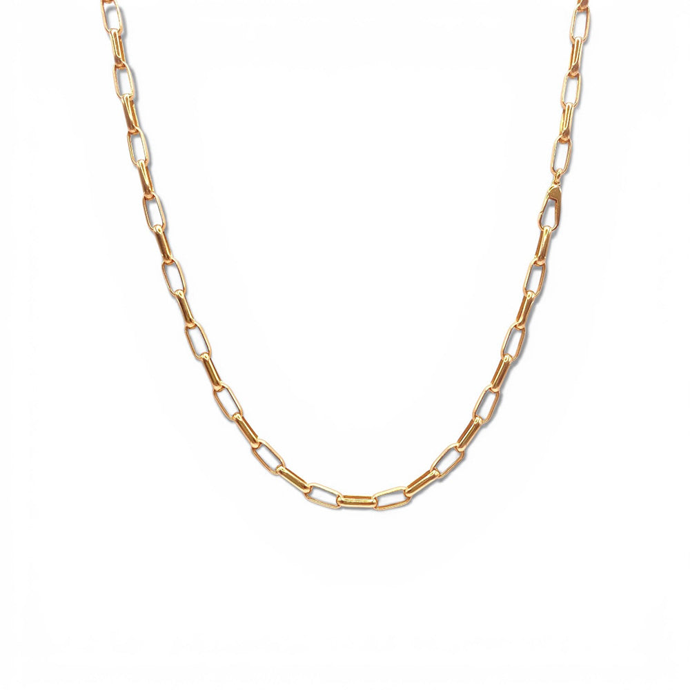 K18YG Paper Clip Chain