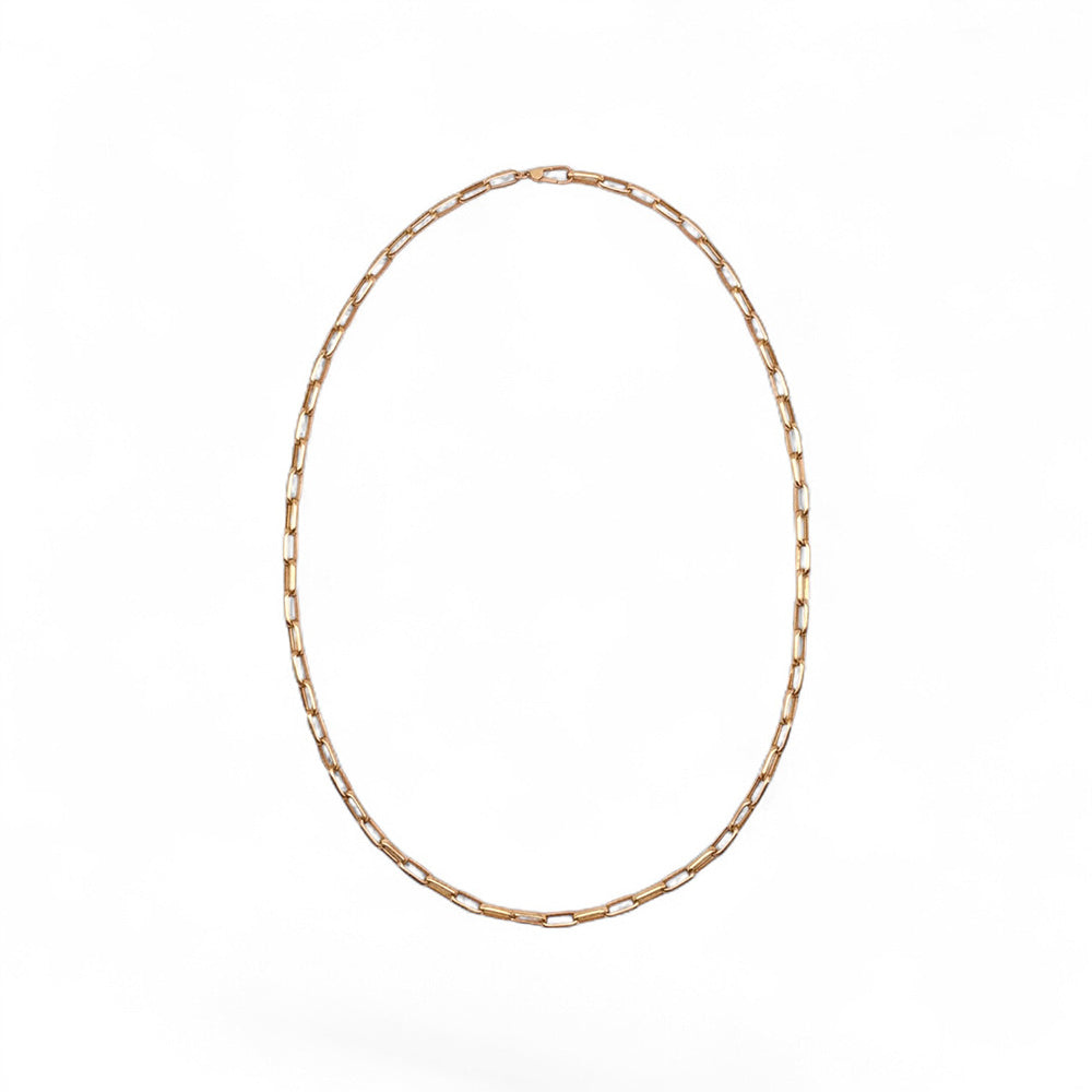 K18YG Paper Clip Chain