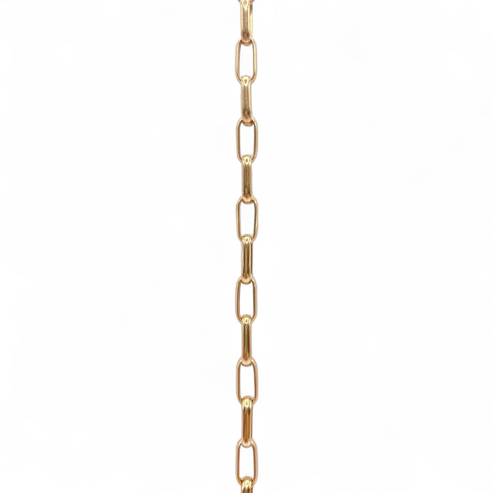 K18YG Paper Clip Chain