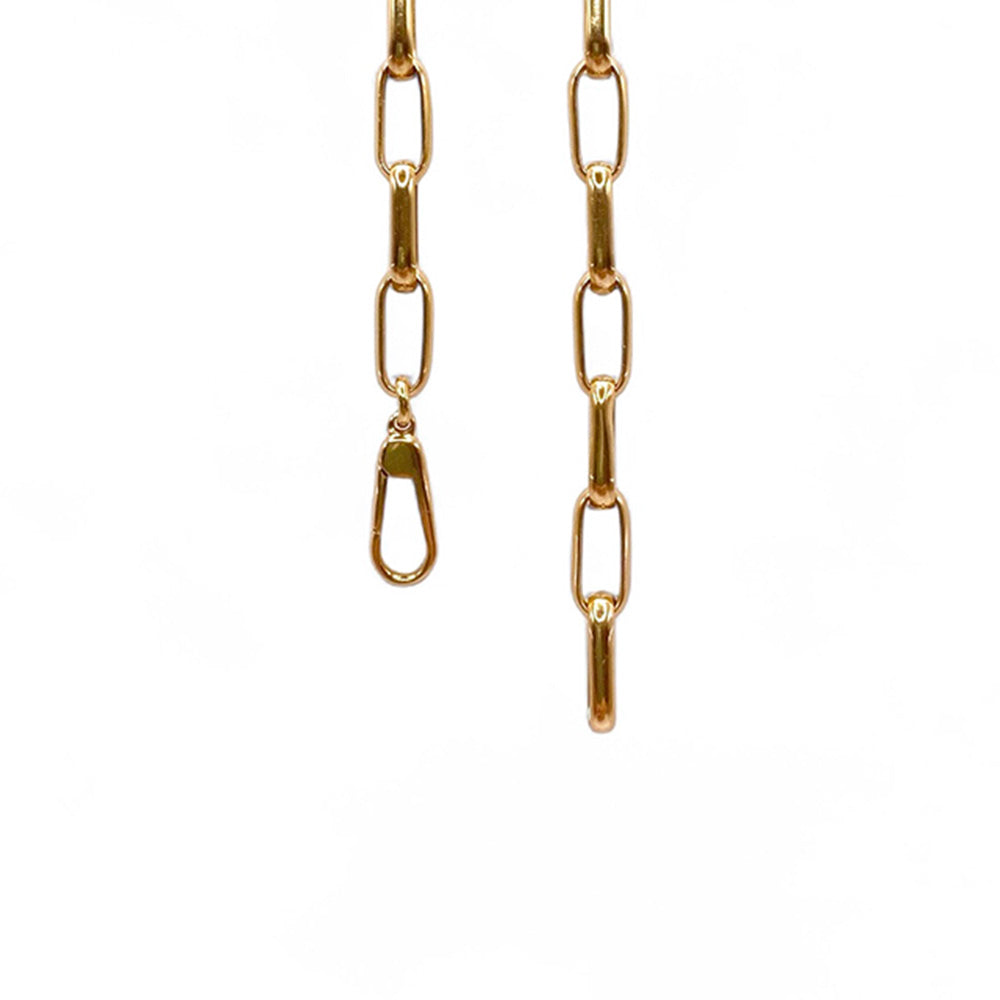 K18YG Paper Clip Chain