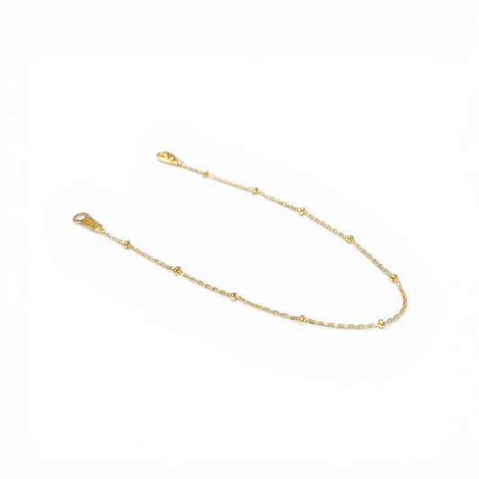 Mini Dot Chain Braceletto K18YG