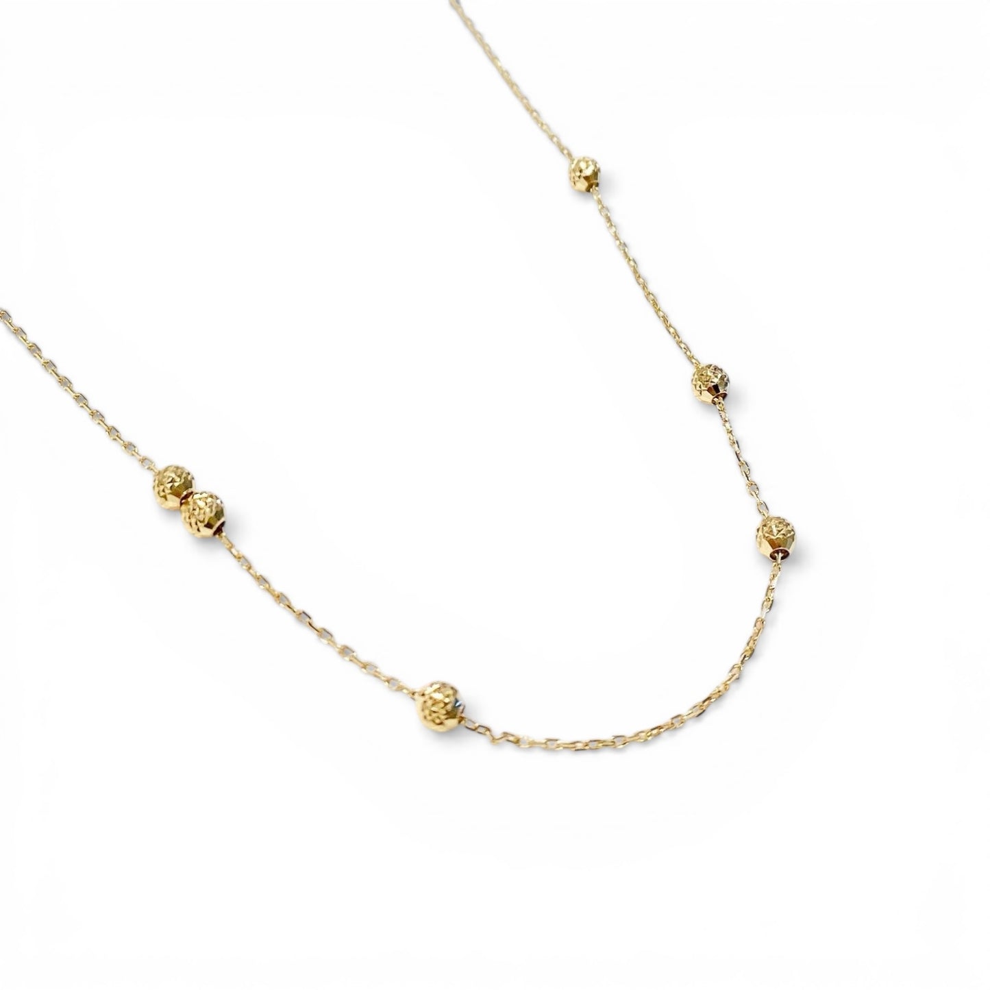 6 Dot Chain Neck[S] K18YG