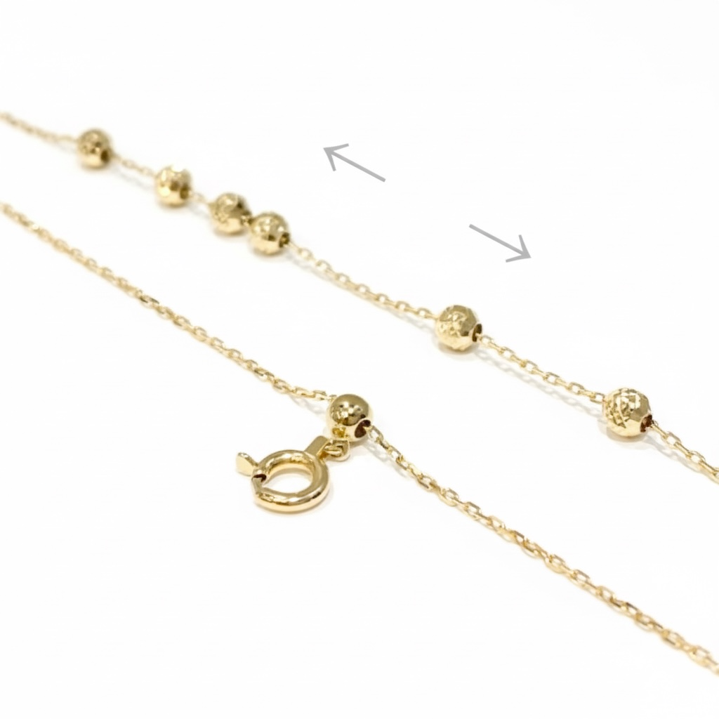 6 Dot Chain Neck[S] K18YG