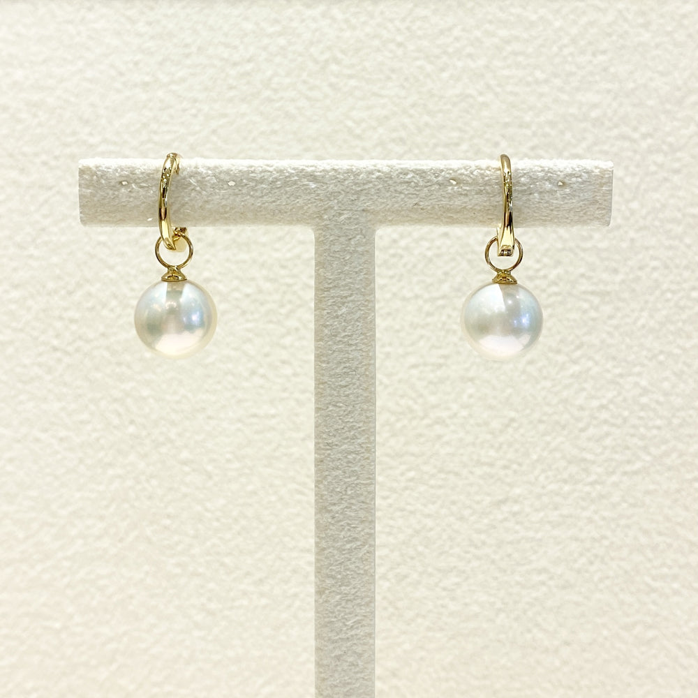 K18YG　淡水パール　イヤリング